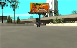 CJ and Smoke begin driving away from the Atrium.