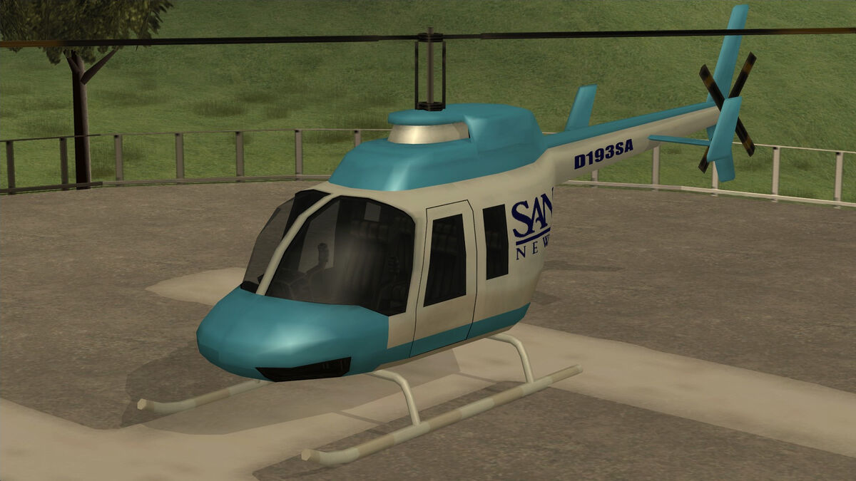 GTA San Andreas - como pegar helicóptero San News Chopper no início do jogo  