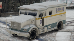 The snow Stockade in Grand Theft Auto V.