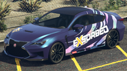 A Vectre with an X720 livery in Grand Theft Auto Online. (Rear quarter view)