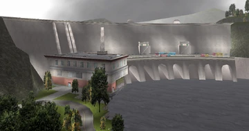 Cochrane Dam, as seen in .