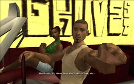 Before CJ goes, Cesar warns him that the other competitors "don't like to lose".