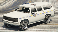 The Police Rancher in Grand Theft Auto V. (Rear quarter view)