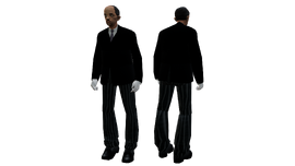 Unused "BUTLER" pedestrian model.