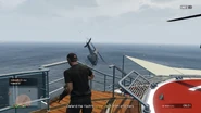 Defending the yacht.