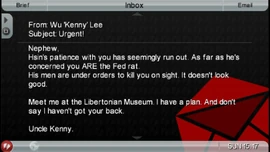 RatRace-GTACW-SS0.jpg (162 KB) Kenny sends an e-mail to Huang telling to meet him at The Libertonian.