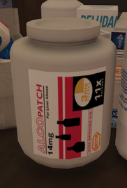Alco Patch bottle in Grand Theft Auto Online.