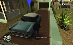 CJ getting into Smoke's Glendale.