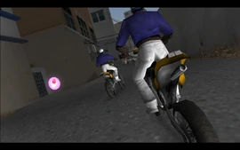 Tommy taking care of a several Haitians that were attempting to bust the deal.