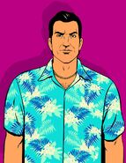 Official artwork of Tommy Vercetti.