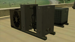 Power generator on the rooftop.