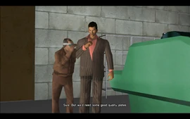 Tommy tells the old man that he's interested and the old man tells Tommy that they could theoretically print some money if they could get their hands on some printing plates.