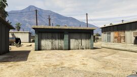 The property's garage.