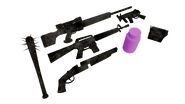Manhunt items ported by CJ Dick to be used as props in GTA San Andreas (unused in-game).