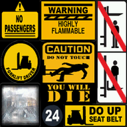 The Stickers first found on the GTA IV Forklift.