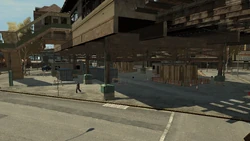 The construction under the station.