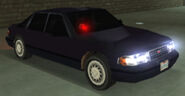 An FBI Cruiser in GTA Liberty City Stories.