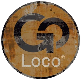 Worn Go Loco logo.