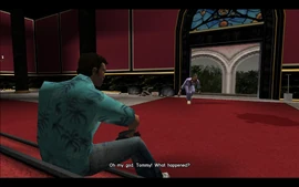 KeepYourFriendsClose-GTAVC-SS43.jpg (157 KB) The person is Ken and after briefly considering taking the shot, Tommy puts the gun down. Ken approaches him and asks what just happened.