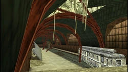 The abandoned Fort Staunton Train Station.