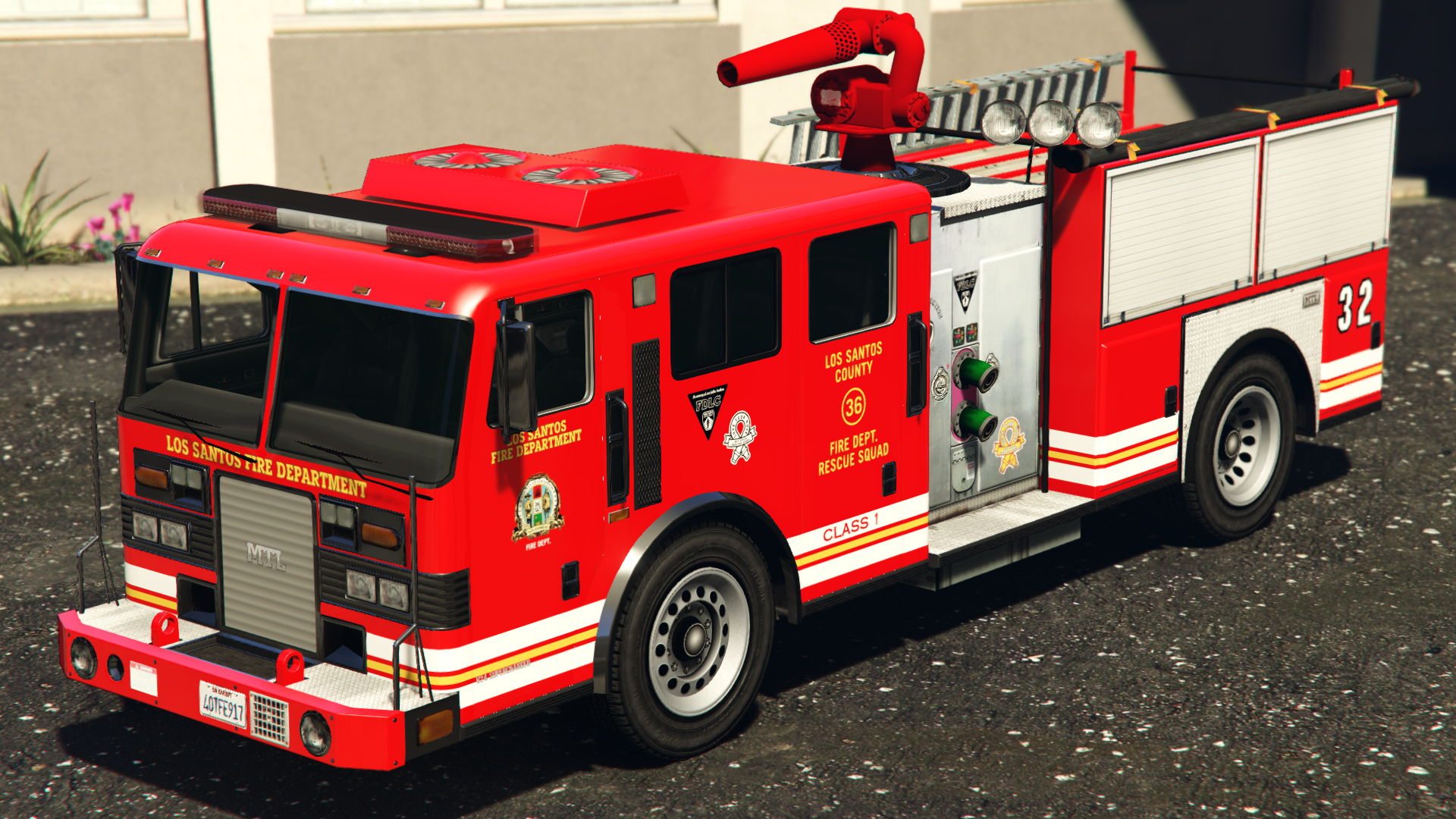 Company Two Fire Aerial Fire Truck