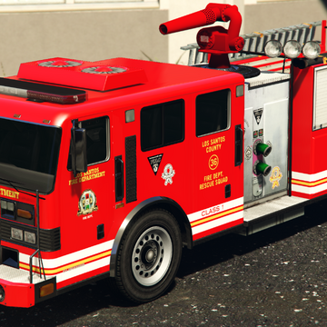 target driven fire truck