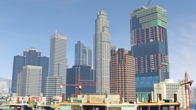 GTA V In-Game Los Santos vs Real-Life Los Angeles Screenshot