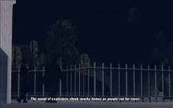 Claude and Maria admiring the view after climbing at the top of the dam.