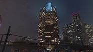 Night view as seen while spawning inside the building.