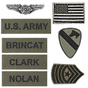 Patches used by Army NCOs and regular soldiers in the PS3 and Xbox 360 versions