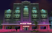 The hotel at night, GTA Vice City.