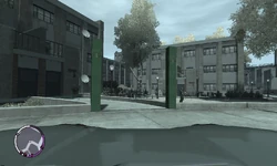 Entrance to one of the Northern Gardens apartments.