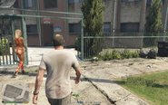 Trevor Philips conducting a booty call with Juliet