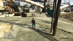 Intimidate the foremen by aiming at them with a weapon or incapacitating them