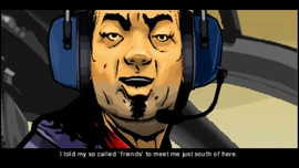 Chan says he told his crew to meet him at the Happiness Island.