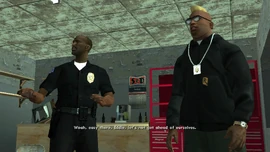 Tenpenny calms Pulaski down.