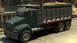 The Biff with a dump-truck rear in Grand Theft Auto IV. (Rear quarter view)