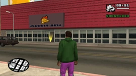 How the glitched door looks from afar.