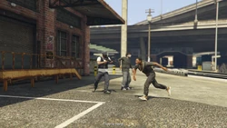 Johnny spots the player and leaves