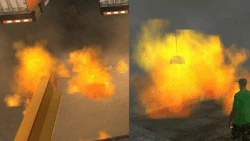 Fire animation in GTA San Andreas.