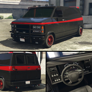 The Gang Burrito (Civilian) on Southern San Andreas Super Autos in the enhanced version of GTA V.