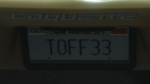 Custom Plate GTAO T0FF33