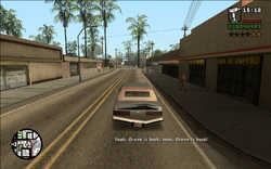 Sweet celebrates the successful drive-bys he and his homies just performed.