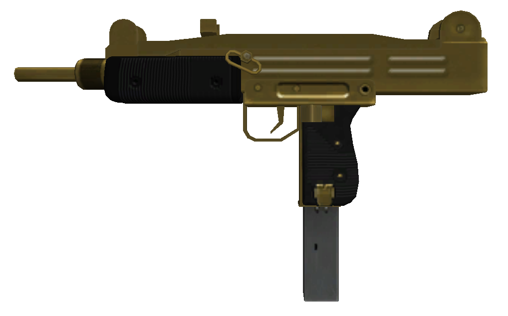 gold uzi gta 4