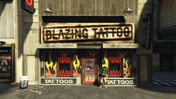 Blazing Tattoo on Vinewood Boulevard, Downtown Vinewood.