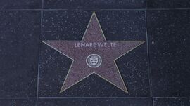 Lenare Welte's star on the Vinewood Walk of Fame.
