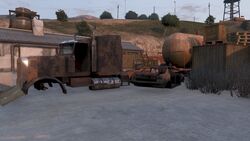 A Phantom wreck in the scrapyard.