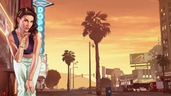 Starlet on Vinewood Boulevard.