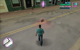 Tommy, about to perform a drive-by on the dealer.