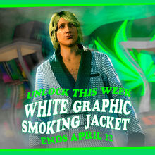 White Smoking Jacket.